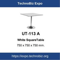 UT-113A White Square Table